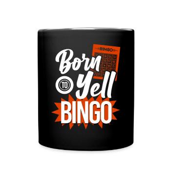 Bingo Player Born To Yell Bingo - Full Colour Mug - black - Front