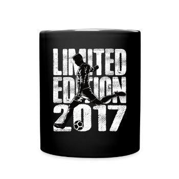 Limited Edition 2017 Limited Edition Fußball - Tasse einfarbig - Schwarz - Vorne