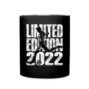 Limited Edition 2022 Limited Edition Fußball - Tasse einfarbig - Schwarz - Vorne