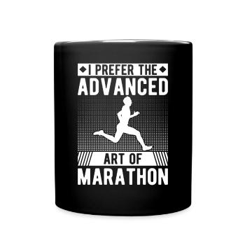 Design de coureur de cross-country - Entraîneur XC - Course à pied - Mug uni - noir - Devant