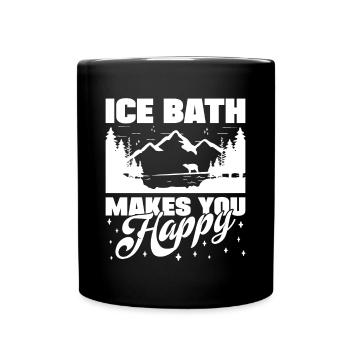 Le bain de glace à l’eau glacée vous rend heureux - Mug uni - noir - Devant