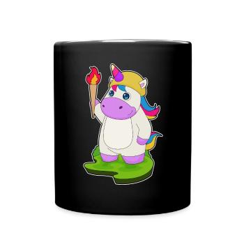 Unicorn Torch - Full Colour Mug - black - Front