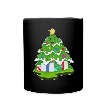 Sapin de Noël Forfaits Noël - Mug uni - noir - Devant