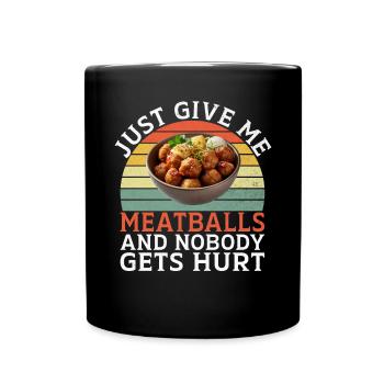 Cadeaux pour les amateurs de boulettes de viande - Mug uni - noir - Devant