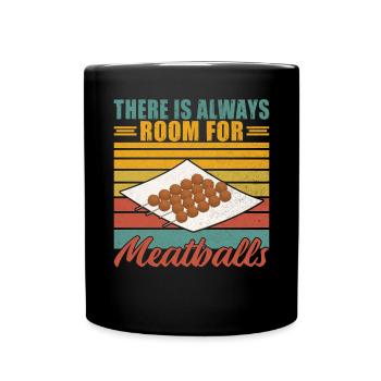 Meatball Lovers Gifts - Full Colour Mug - black - Front
