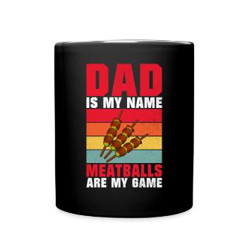 Cadeaux pour les amateurs de boulettes de viande - Mug uni - noir - Devant