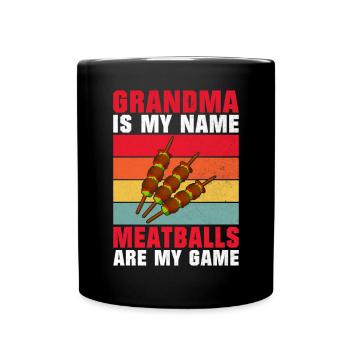 Cadeaux pour les amateurs de boulettes de viande - Mug uni - noir - Devant