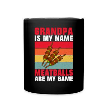 Meatball Lovers Gifts - Tasse einfarbig - Schwarz - Vorne