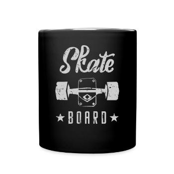 Skateboard Skaten Skateboarder Skater Skaten - Tasse einfarbig - Schwarz - Vorne