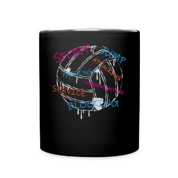 Volleyball - Full Colour Mug - black - Front