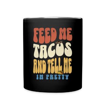 Tacos - Tasse einfarbig - Schwarz - Vorne