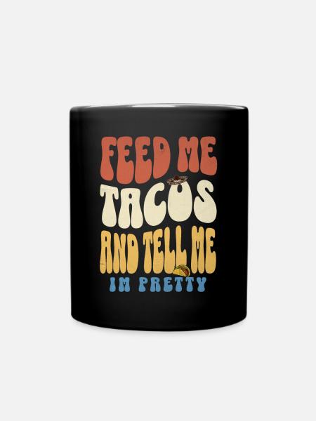 Tacos - Tasse einfarbig - Schwarz