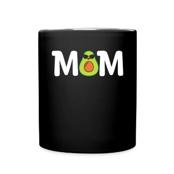 Avocado Mom Mamacado Pregnant Mom - Full Colour Mug - black - Front