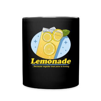 Limonade effervescente citron limonade cadeau - Mug uni - noir - Devant