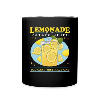 Limonade effervescente citron limonade cadeau - Mug uni - noir - Devant