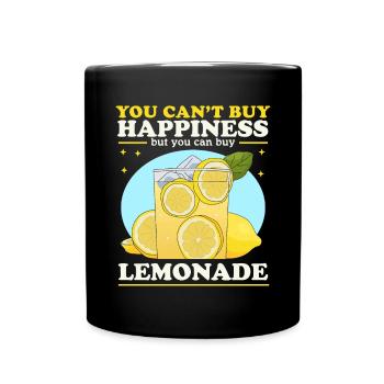 Douche de limonade | Cadeau de limonade au citron - Mug uni - noir - Devant