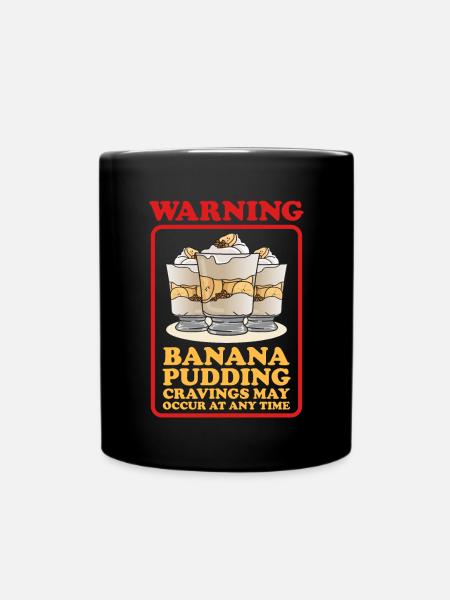 Bananenpudding Bananen-Pudding Geschenk - Tasse einfarbig - Schwarz
