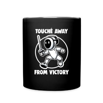 Masque Fencer Sport Design Sur Jeu Sur L’escrime De Combat - Mug uni - noir - Devant