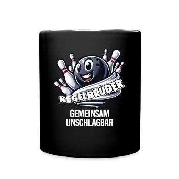 Bowling Brothers Skittles Bowling Club Design for Bowling - Full Colour Mug - black - Front