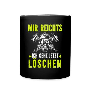 Firefighter Tshirt Firefighter Firefighter 112 - Full Colour Mug - black - Front