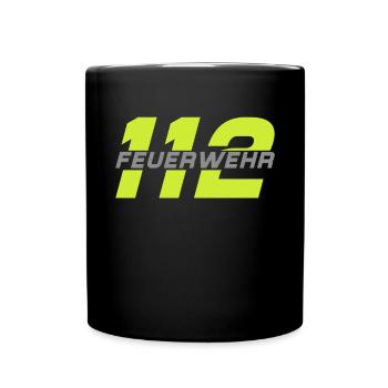 Firefighter Tshirt Firefighter Firefighter 112 - Full Colour Mug - black - Front