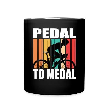 Pedal To Medal Road Bike Road Bike Road Bikes Road Bike - Full Colour Mug - black - Front