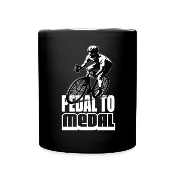Pedal To Medal Road Bike Road Bike Road Bikes Road Bike - Full Colour Mug - black - Front