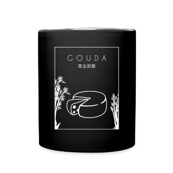 Gouda chinois Hanzi Queso fromager - Mug uni - noir - Devant
