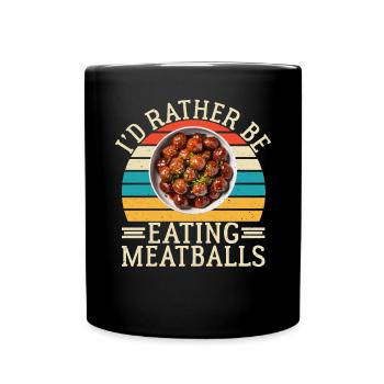 Cadeaux pour les amateurs de boulettes de viande - Mug uni - noir - Devant