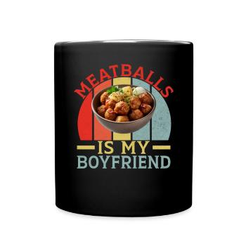 Cadeaux pour les amateurs de boulettes de viande - Mug uni - noir - Devant