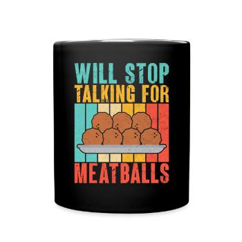 Cadeaux pour les amateurs de boulettes de viande - Mug uni - noir - Devant