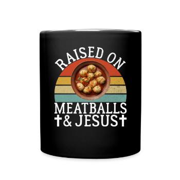 Meatball Lovers Gifts - Tasse einfarbig - Schwarz - Vorne