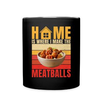 Cadeaux pour les amateurs de boulettes de viande - Mug uni - noir - Devant