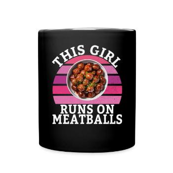 Cadeaux pour les amateurs de boulettes de viande - Mug uni - noir - Devant