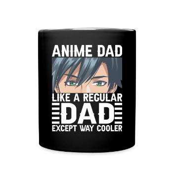 Papa Anime Comme Un Papa Ordinaire Otaku Manga Japonais - Mug uni - noir - Devant