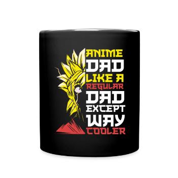 Papa Anime Comme Un Papa Ordinaire Otaku Manga Japonais - Mug uni - noir - Devant