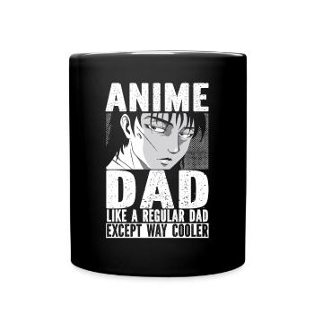 Papa Anime Comme Un Papa Ordinaire Otaku Manga Japonais - Mug uni - noir - Devant