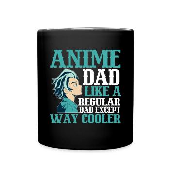 Papa Anime Comme Un Papa Ordinaire Otaku Manga Japonais - Mug uni - noir - Devant