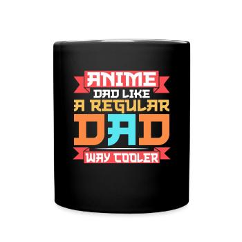 Papa Anime Comme Un Papa Ordinaire Otaku Manga Japonais - Mug uni - noir - Devant