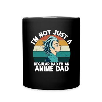Papa Anime Comme Un Papa Ordinaire Otaku Manga Japonais - Mug uni - noir - Devant