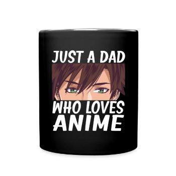 Papa Anime Comme Un Papa Ordinaire Otaku Manga Japonais - Mug uni - noir - Devant
