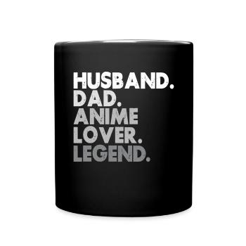 Papa Anime Comme Un Papa Ordinaire Otaku Manga Japonais - Mug uni - noir - Devant
