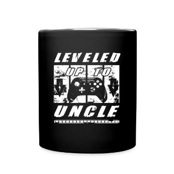 Leveled Up To Uncle You Gonna Be A Uncle - Tasse einfarbig - Schwarz - Vorne