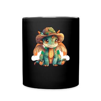 Dragon St. Patrick's Day Irish Rainbow - Full Colour Mug - black - Front