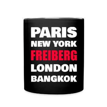 Chemise de la ville de Freiberg – Small Town World Metropolises - Mug uni - noir - Devant