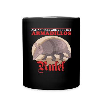 Armadillo Nine-Banded Armadillo Gift - Full Colour Mug - black - Front