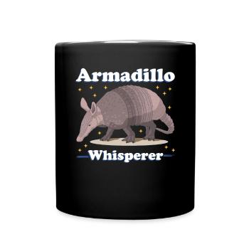 Armadillo Funny Nine-Banded Armadillo Gift - Full Colour Mug - black - Front
