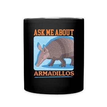 Tatou drôle neuf-cravate tatou cadeau - Mug uni - noir - Devant
