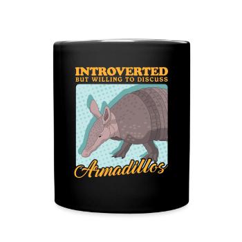 Armadillos Nine-Banded Armadillo Gift - Full Colour Mug - black - Front