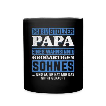 Proud Dad T-Shirt Gift from Son - Full Colour Mug - black - Front